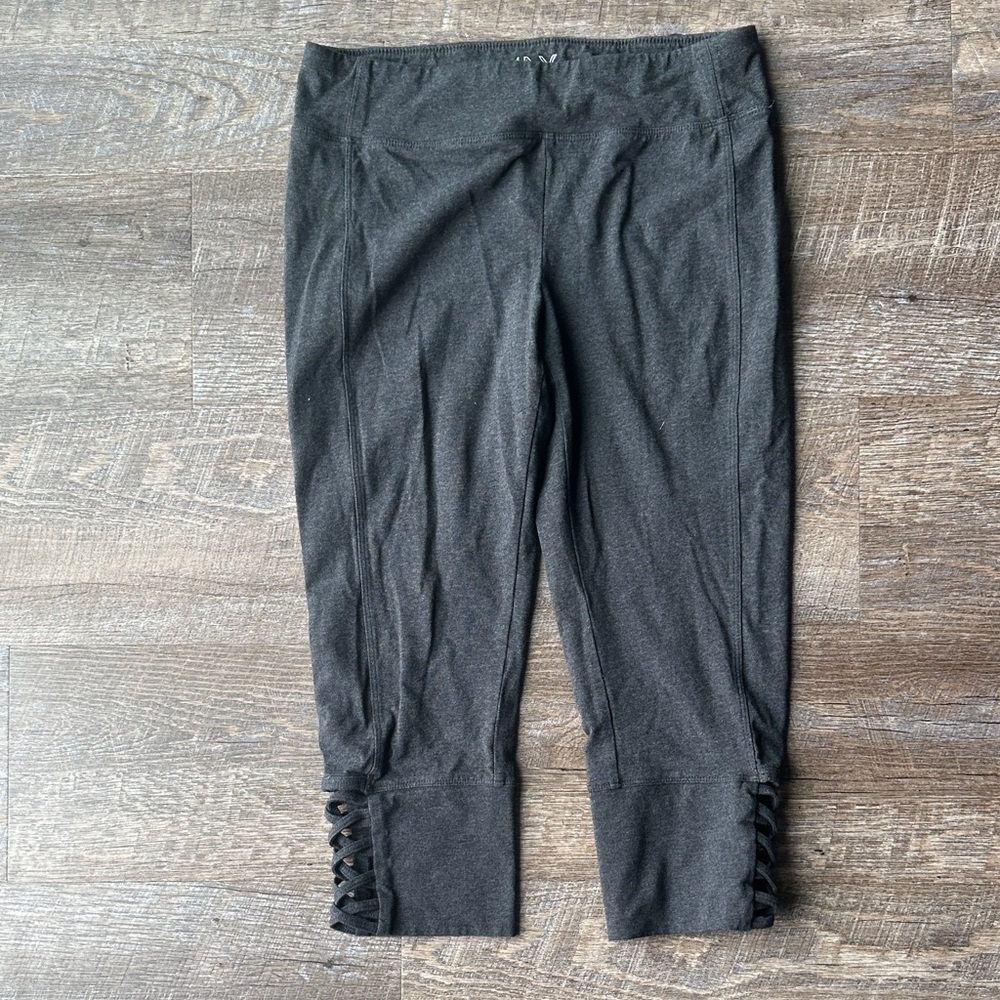 Marc New York Black Capris with Lace-Up Detail